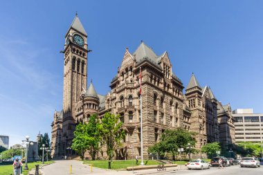 Toronto, Kanada - Haziran 25,2018 - Toronto eski bina şehir salonunda görünümü. Toronto Ontario eyaletinin başkenti ve en büyük şehri Kanada olduğunu.