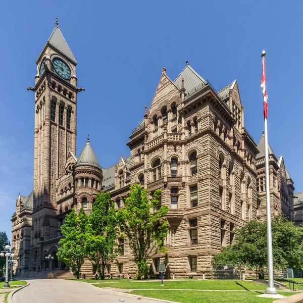 Vista Para Edifício Câmara Municipal Velha Toronto Canadá — Fotografia de Stock