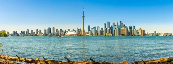 Vista Panoramica Sullo Skyline Toronto Dalle Isole Toronto Canada — Foto Stock
