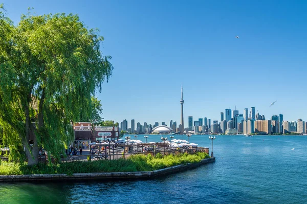 Toronto Canada Giugno 2018 Veduta Centro Toronto Dalle Isole Toronto — Foto Stock