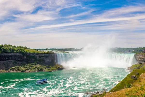 Niagara Falls Canada Junho 2018 Vista Das Cataratas Ferradura Rio — Fotografia de Stock