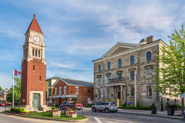 Niagara Lake Canada June 2018 Clock Tower Streets Niagara Lake — Stock Photo, Image