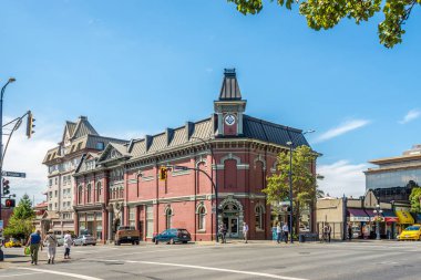 Victoria, Kanada - Temmuz 5,2018 - Victoria city sokaklarında. Victoria Kanada British Columbia eyaletinde başkentidir, Vancouver Adası Güney ucu.