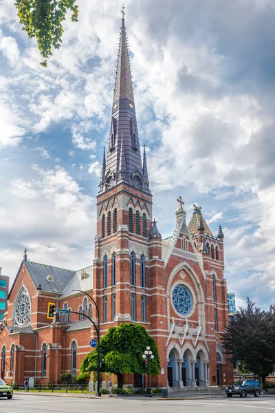 Victoria Canadá Julio 2018 Vista Catedral San Andrés Las Calles —  Fotos de Stock