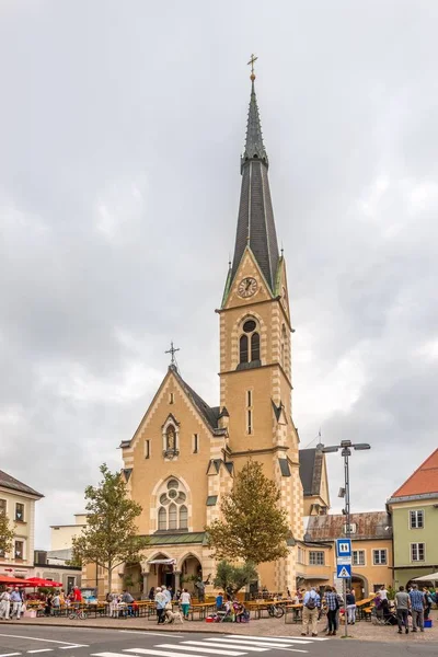 Villach Austria Septiembre 2018 Vista Iglesia San Nicolás Villach Villach —  Fotos de Stock