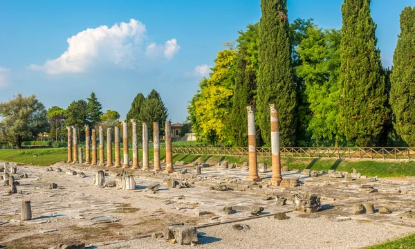 Blick Auf Das Archäologische Gebiet Von Aquileia Italien — Stockfoto