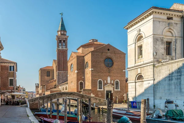 Chioggia Itália Setembro 2018 Vista Igreja Santíssima Trindade Chioggia Chioggia — Fotografia de Stock