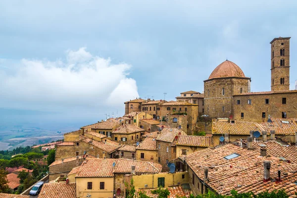 Visa Byggnader Gamla Staden Volterra Italien — Stockfoto