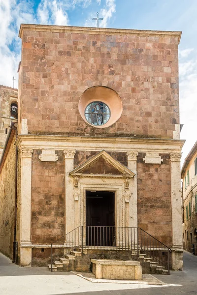View Church Saint Rocco Pitigliano Old Town Italy — Stock Photo, Image