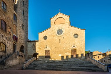 Santa Maria Assunta Duomo San Gimignano, İtalya için yerinde Katedrali'nde görünümü