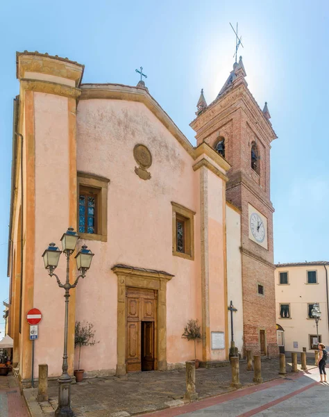 Montaione Italien September 2018 Blick Auf Die Kirche Von San — Stockfoto