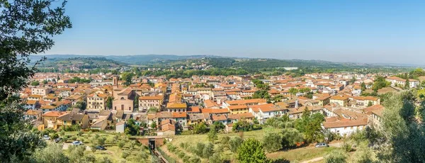 Panoramiczny Widok Niższe Miasta Certaldo Okolicy Toskanii Włoszech — Zdjęcie stockowe