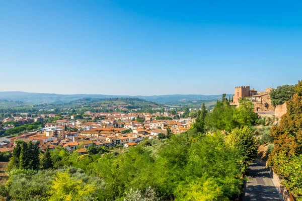 Blick Auf Die Unterstadt Certaldo Der Italienischen Toskana — Stockfoto