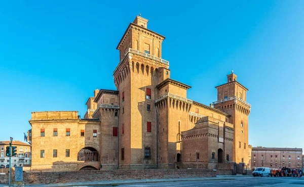 Ferrara Italy Сентября 2018 View Estense Castle Ferrara Ferrara Town — стоковое фото