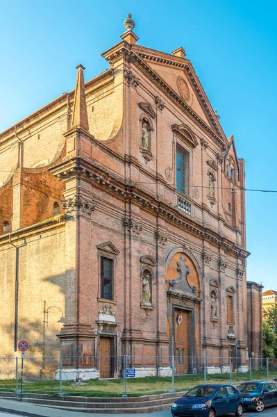 Widok Fasadę Kościoła San Domenico Ferrara Włochy — Zdjęcie stockowe