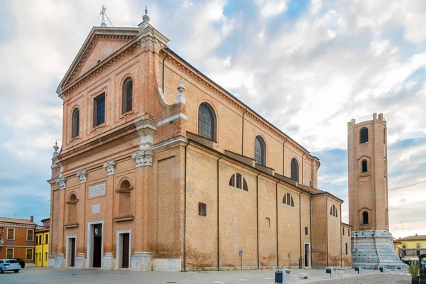 Widok Bazylikę San Cassiano Mieście Comacchio Włochy — Zdjęcie stockowe