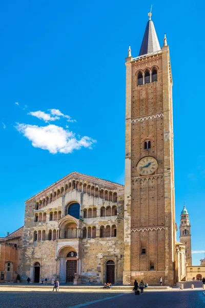 Парма Италия 2018 Вид Кафедральный Собор Успения Пресвятой Девы Марии — стоковое фото
