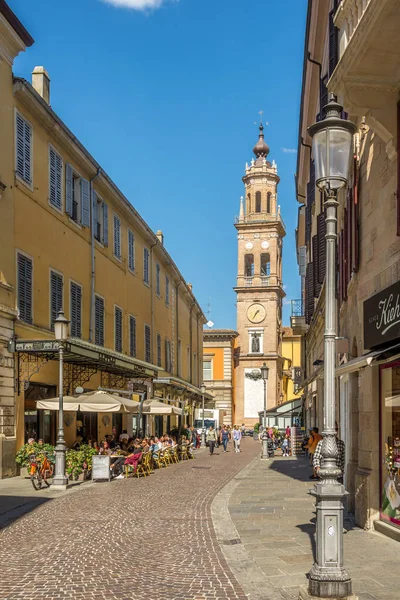 Parma Italia Settembre 2018 Campanile Del Monastero San Paolo Vie — Foto Stock