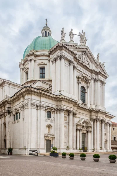 Vista Para Catedral Nova Place Paolo Brescia Itália — Fotografia de Stock