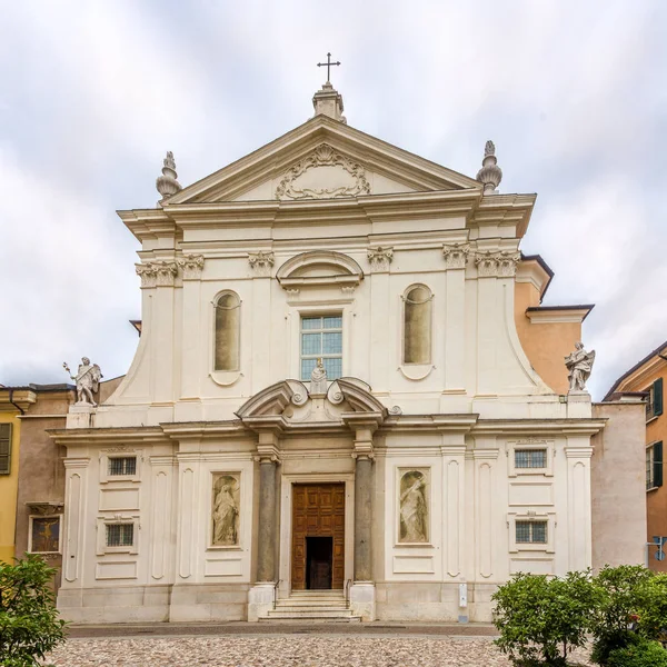 Facciata Della Chiesa Santa Maria Della Carita Vie Brescia — Foto Stock