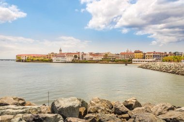 Panama kentinde eski Ilçe (Casco Viejo)-Panama görünümü