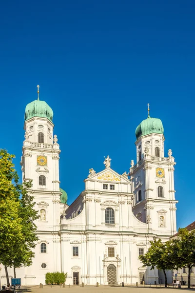 Vista de la Catedral de San Esteban en Passau - Germanay —  Fotos de Stock