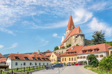 Avusturya'da Wachau vadisinde Weissenkirchen Parish kilisede görünümü