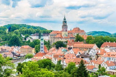 Çek Cumhuriyeti Cesky Krumlov Town görünümü