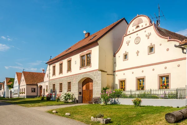 View at the Houses in Holasovice - Czech Republic — Stock Photo, Image