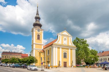 Hodonin'deki Saint Vavrinec Kilisesi'nde manzara - Çek Cumhuriyeti