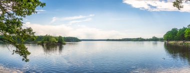 Trebon'daki Pond Svet 'de (Dünya) panoramik manzara - Çek Cumhuriyeti