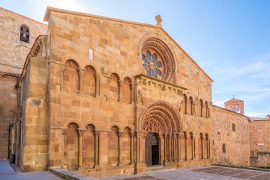 View at the Church of Santo Domingo in Soria - Spain clipart