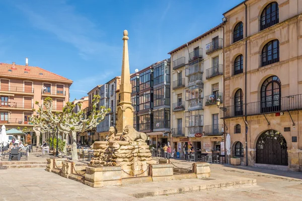Leon fontanna na burmistrza miejsce w Soria-Hiszpania — Zdjęcie stockowe