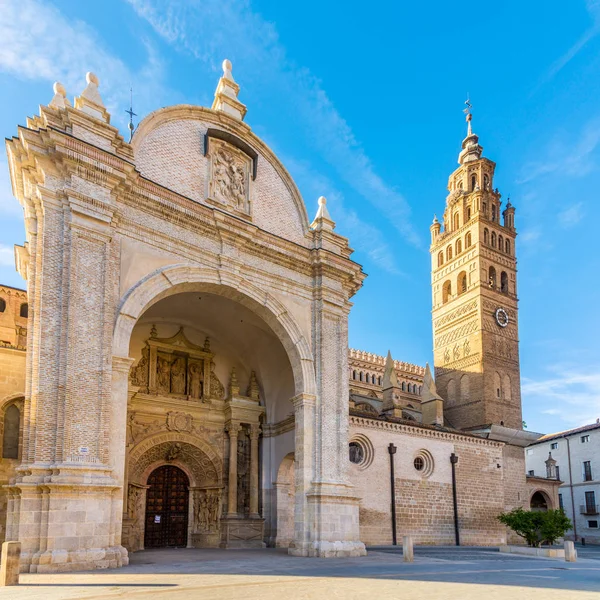 Veduta del Portale della Cattedrale di Tarazona in Spagna — Foto Stock