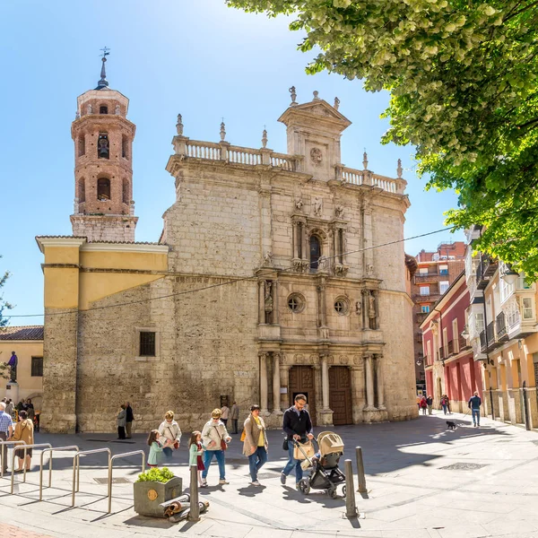 View at the church of San Salvador in Valladolid - Spain — Stock Photo, Image