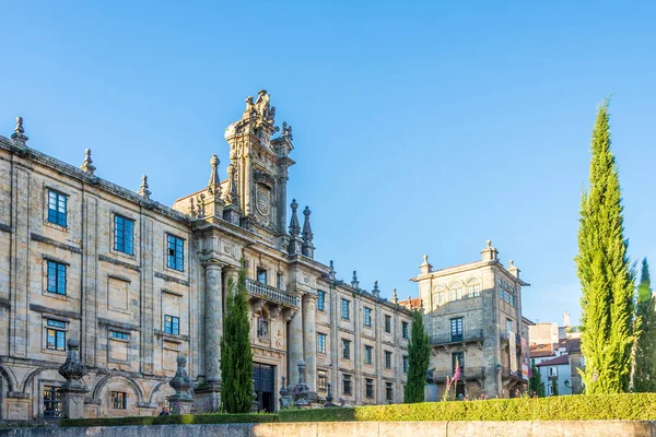 Uitzicht op het Univesity-gebouw in Santiago de Compostela-Spanje — Stockfoto