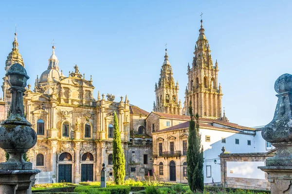 View at the Santa Catarina chapel at Immaculada place in  Santiago de Compostela - Spain — Stock Photo, Image