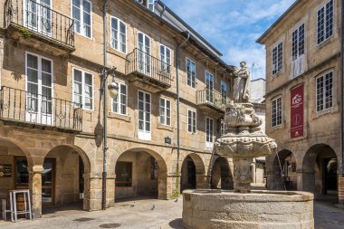 Lugo Campo yerde San Vincente çeşme - İspanya