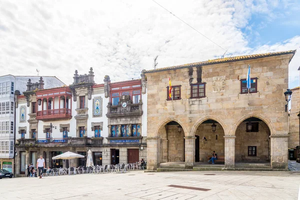 Gebouwen in de straten van Betanzos in Spanje — Stockfoto