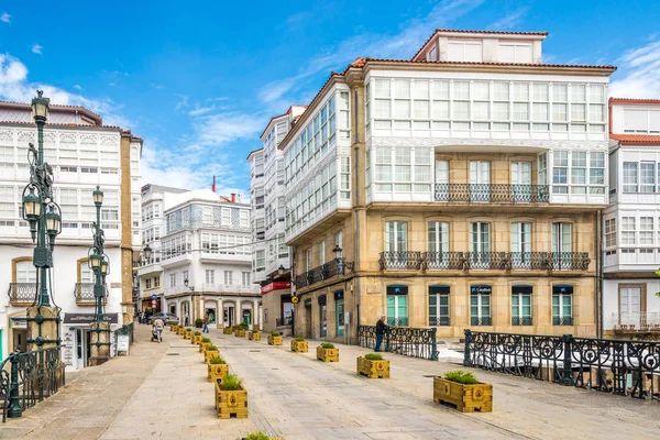 På gatorna i Betanzos i Spanien — Stockfoto