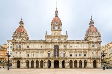 İspanya'da A Coruna Belediye binasıgörünümü