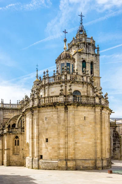 Vista en el ábside de la Catedral de Santa María en Lugo - España — Foto de Stock