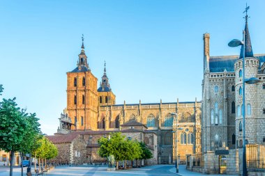 İspanya'daki Santa Maria del Astorga Katedrali'nde manzara