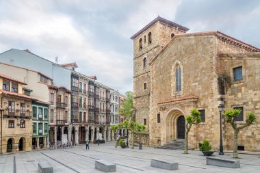 Oviedo'daki San Nicolas de Bari Kilisesi'nde manzara - İspanya