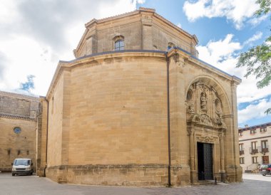Laguardia, İspanya'daki San Juan Kilisesi'nde manzara