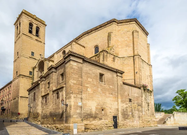 Uitzicht op de Santiago kerk in Logroño-Spanje — Stockfoto