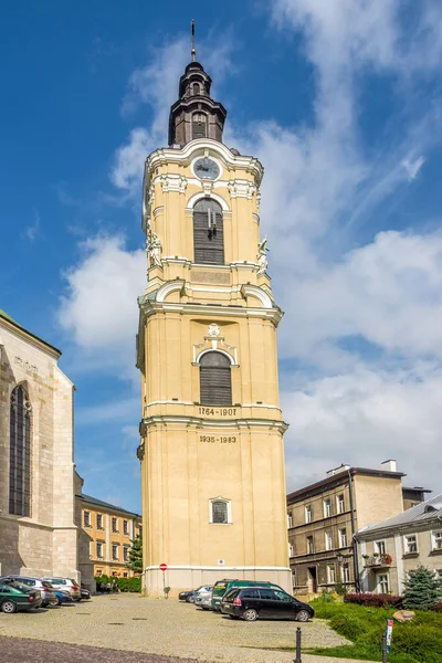 Vista en la Torre del Reloj de la Catedral en Przemysl - Polonia — Foto de Stock