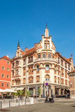 Slovenya'da Maribor sokaklarında