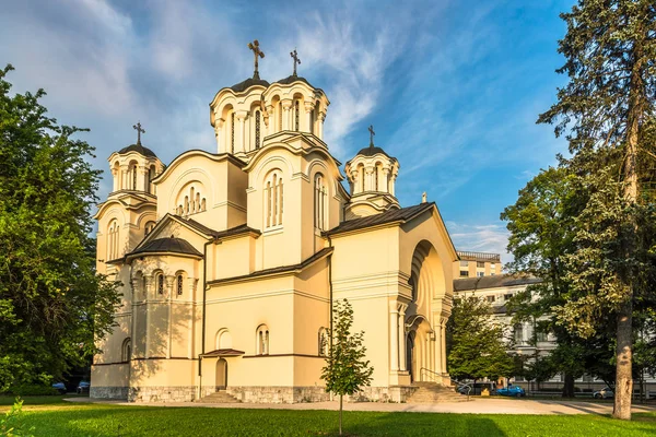 リュブリャナの聖シリルとメソジウス教会での眺め - スロベニア — ストック写真