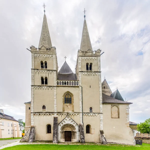 Vue Sur Les Tours Cathédrale Saint Martin Spisske Podhradie Slovaquie — Photo